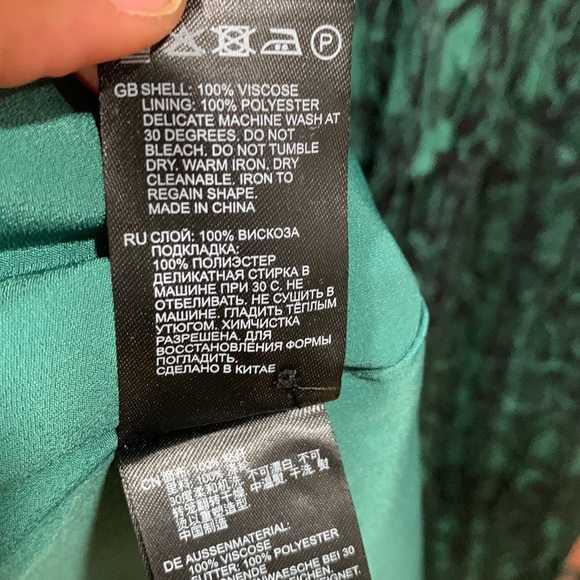 Reiss GRETA LONG SLEEVE PRINTED MIDI DRESS - Picture 11 of 16